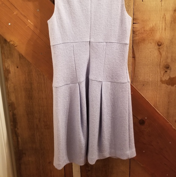 Ann Taylor Powder Blue Sleeveless Wool dress sz 6 - Picture 3 of 4